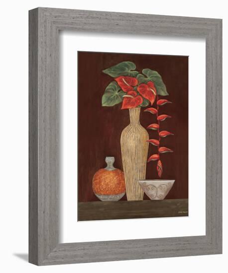 Red Anthuriums-Eva Misa-Framed Premium Giclee Print