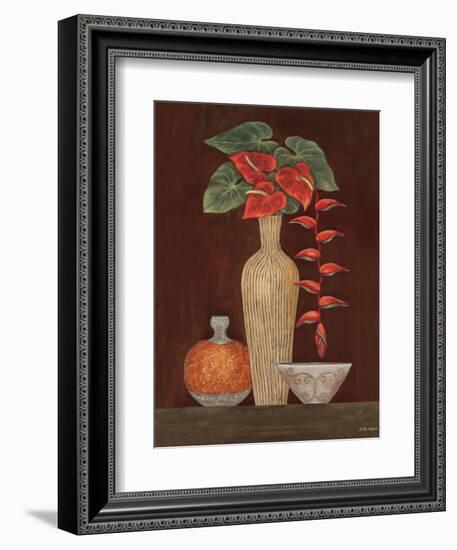 Red Anthuriums-Eva Misa-Framed Premium Giclee Print