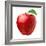 Red Apple on White Background-Alex Staroseltsev-Framed Photographic Print