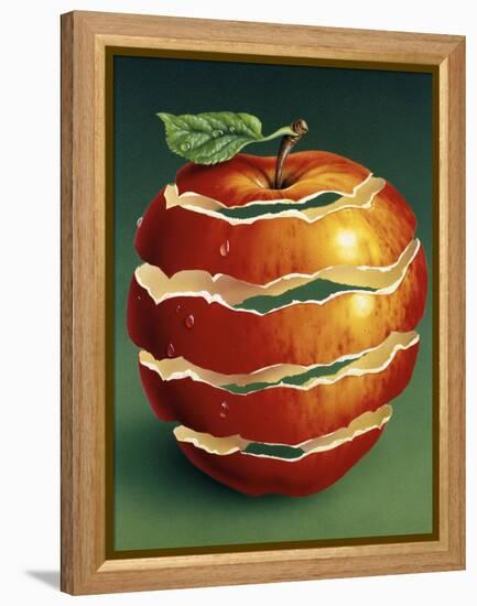 Red Apple-Harro Maass-Framed Premier Image Canvas