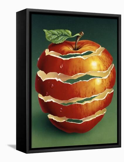 Red Apple-Harro Maass-Framed Premier Image Canvas