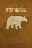 WV State Minimalist Posters-Red Atlas Designs-Giclee Print