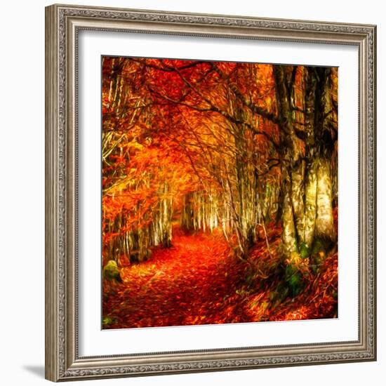 Red Atmosphere There-Philippe Sainte-Laudy-Framed Photographic Print