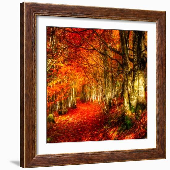 Red Atmosphere There-Philippe Sainte-Laudy-Framed Photographic Print