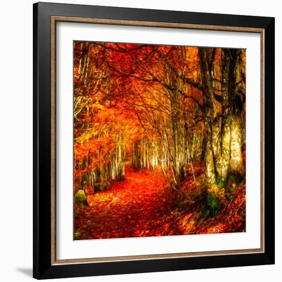 Red Atmosphere There-Philippe Sainte-Laudy-Framed Photographic Print