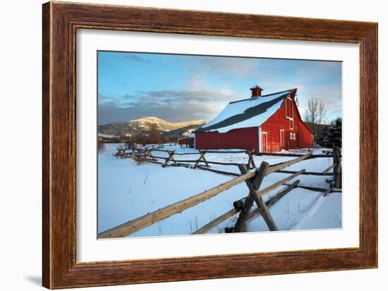 Red Ban in Bozeman, Montana-Jason Savage-Framed Art Print