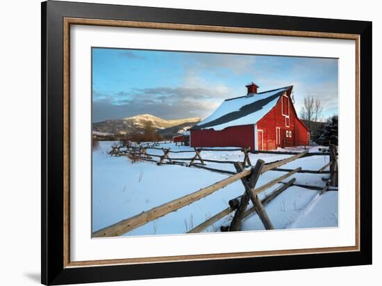 Red Ban in Bozeman, Montana-Jason Savage-Framed Art Print