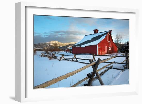 Red Ban in Bozeman, Montana-Jason Savage-Framed Art Print