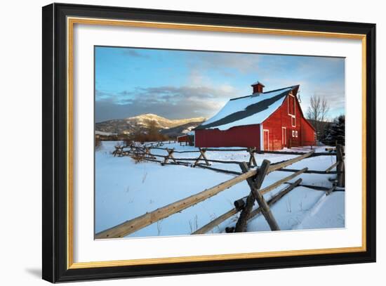 Red Ban in Bozeman, Montana-Jason Savage-Framed Art Print