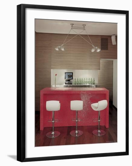 Red Bar-null-Framed Photographic Print