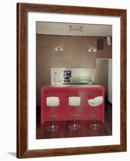 Red Bar-null-Framed Photographic Print