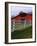 Red Barn and White Fence on Farm, Scott County, Virginia, USA-Jaynes Gallery-Framed Photographic Print