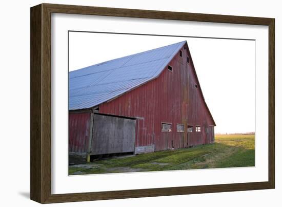 Red Barn at Sunset-Dana Styber-Framed Photographic Print