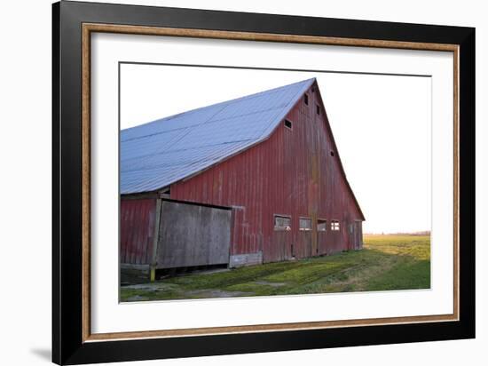 Red Barn at Sunset-Dana Styber-Framed Photographic Print