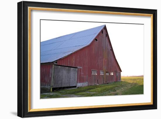 Red Barn at Sunset-Dana Styber-Framed Photographic Print