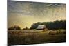 Red Barn at the Cotton Field-Jai Johnson-Mounted Giclee Print