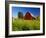 Red Barn in Long Grass-Bob Krist-Framed Premium Photographic Print