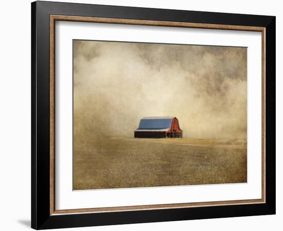 Red Barn in Missouri-Jai Johnson-Framed Giclee Print