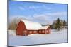 Red Barn in Snow-Michael Blanchette-Mounted Photographic Print