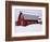 Red Barn in the Snow-James Randklev-Framed Photographic Print