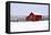 Red Barn in Winter-Amanda Lee Smith-Framed Premier Image Canvas