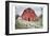 Red Barn Look Out-Milli Villa-Framed Art Print