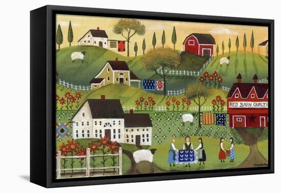 Red Barn Quilters-Cheryl Bartley-Framed Premier Image Canvas