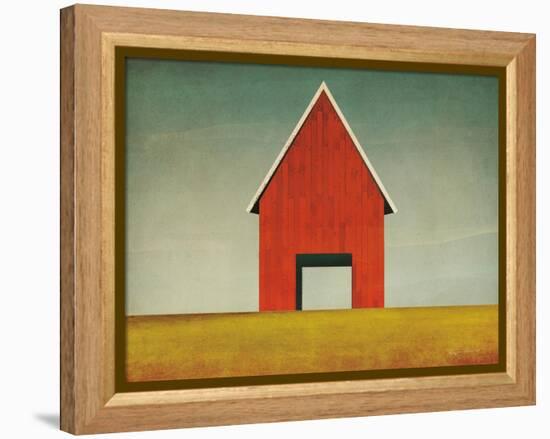 Red Barn Summer-Ryan Fowler-Framed Stretched Canvas