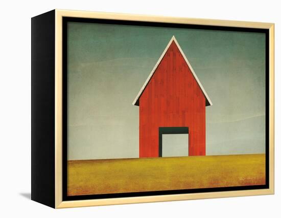 Red Barn Summer-Ryan Fowler-Framed Stretched Canvas