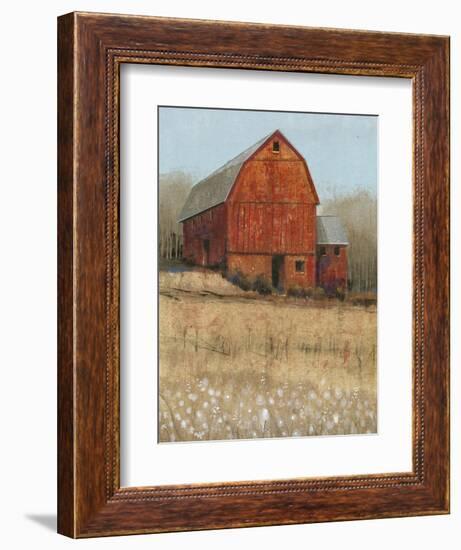 Red Barn View I-Tim O'toole-Framed Premium Giclee Print