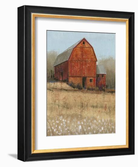 Red Barn View I-Tim O'toole-Framed Premium Giclee Print