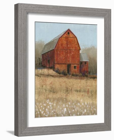 Red Barn View I-Tim O'toole-Framed Art Print