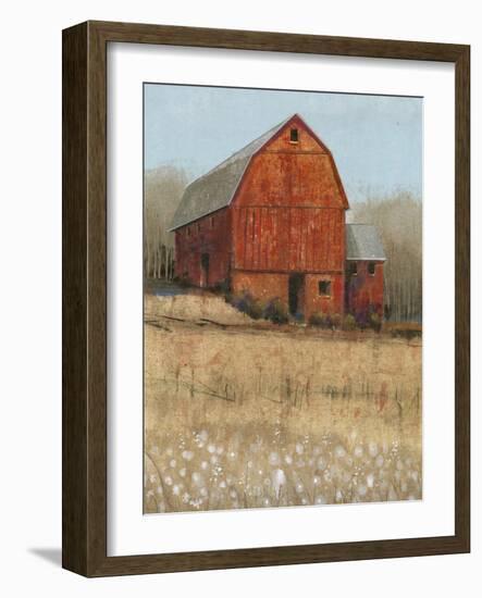 Red Barn View I-Tim O'toole-Framed Art Print