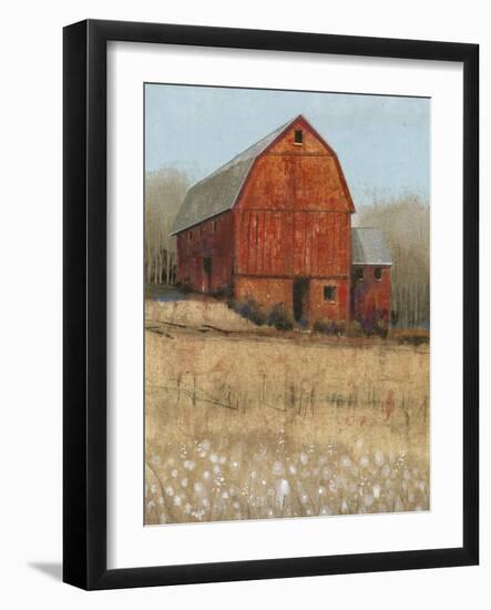 Red Barn View I-Tim O'toole-Framed Art Print