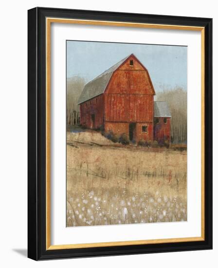 Red Barn View I-Tim O'toole-Framed Art Print