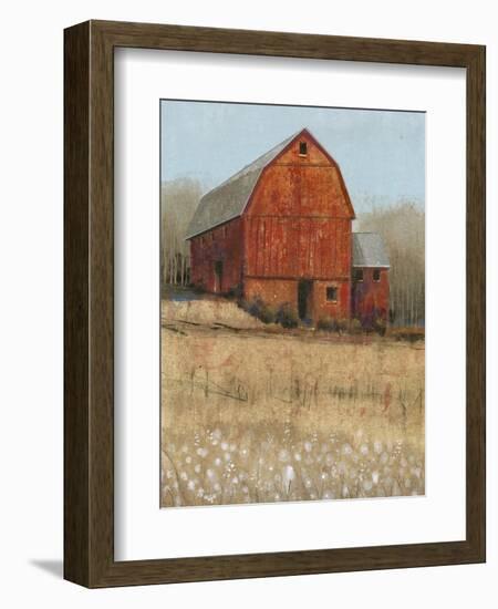 Red Barn View I-Tim O'toole-Framed Art Print