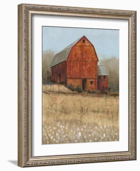 Red Barn View I-Tim OToole-Framed Art Print