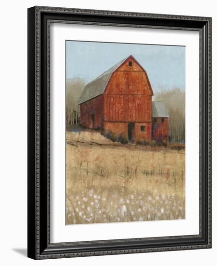 Red Barn View I-Tim OToole-Framed Art Print