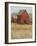 Red Barn View II-Tim O'toole-Framed Art Print