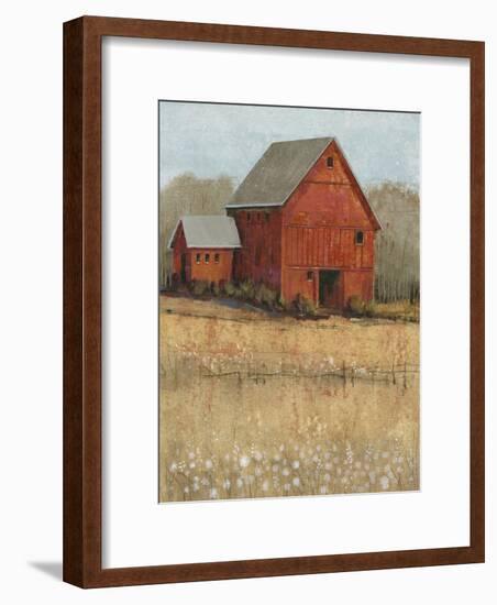 Red Barn View II-Tim O'toole-Framed Art Print