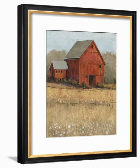 Red Barn View II-Tim O'toole-Framed Art Print