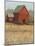 Red Barn View II-Tim O'toole-Mounted Art Print