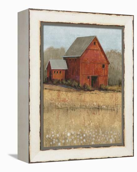 Red Barn View II-Tim O'toole-Framed Stretched Canvas