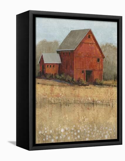 Red Barn View II-Tim O'toole-Framed Stretched Canvas