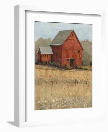 Red Barn View II-Tim O'toole-Framed Premium Giclee Print