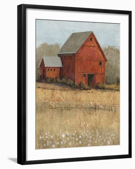 Red Barn View II-Tim O'toole-Framed Premium Giclee Print