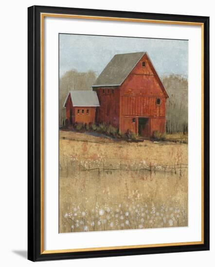 Red Barn View II-Tim O'toole-Framed Premium Giclee Print