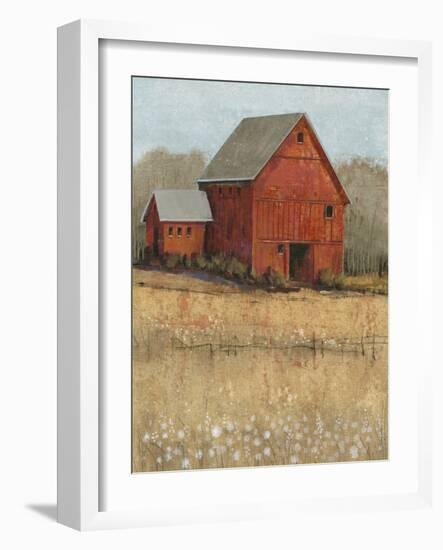 Red Barn View II-Tim O'toole-Framed Premium Giclee Print