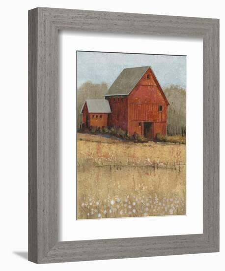 Red Barn View II-Tim O'toole-Framed Art Print