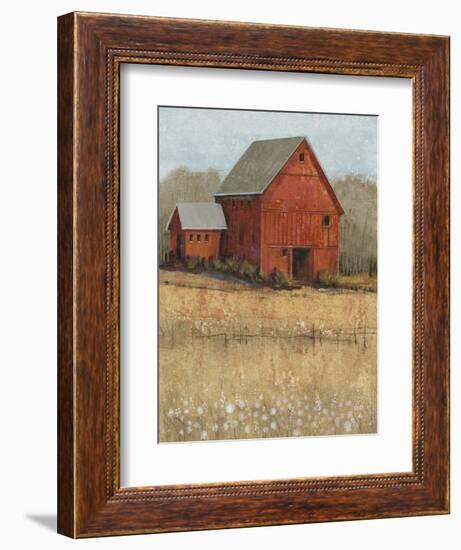 Red Barn View II-Tim O'toole-Framed Art Print